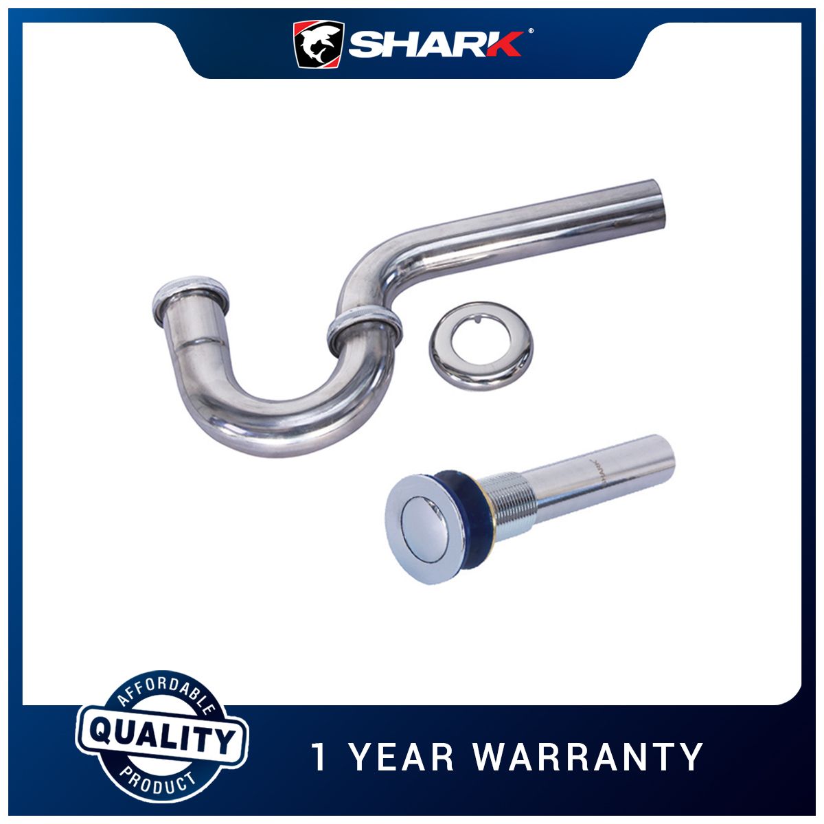 Stainless P trap with stainless P.O