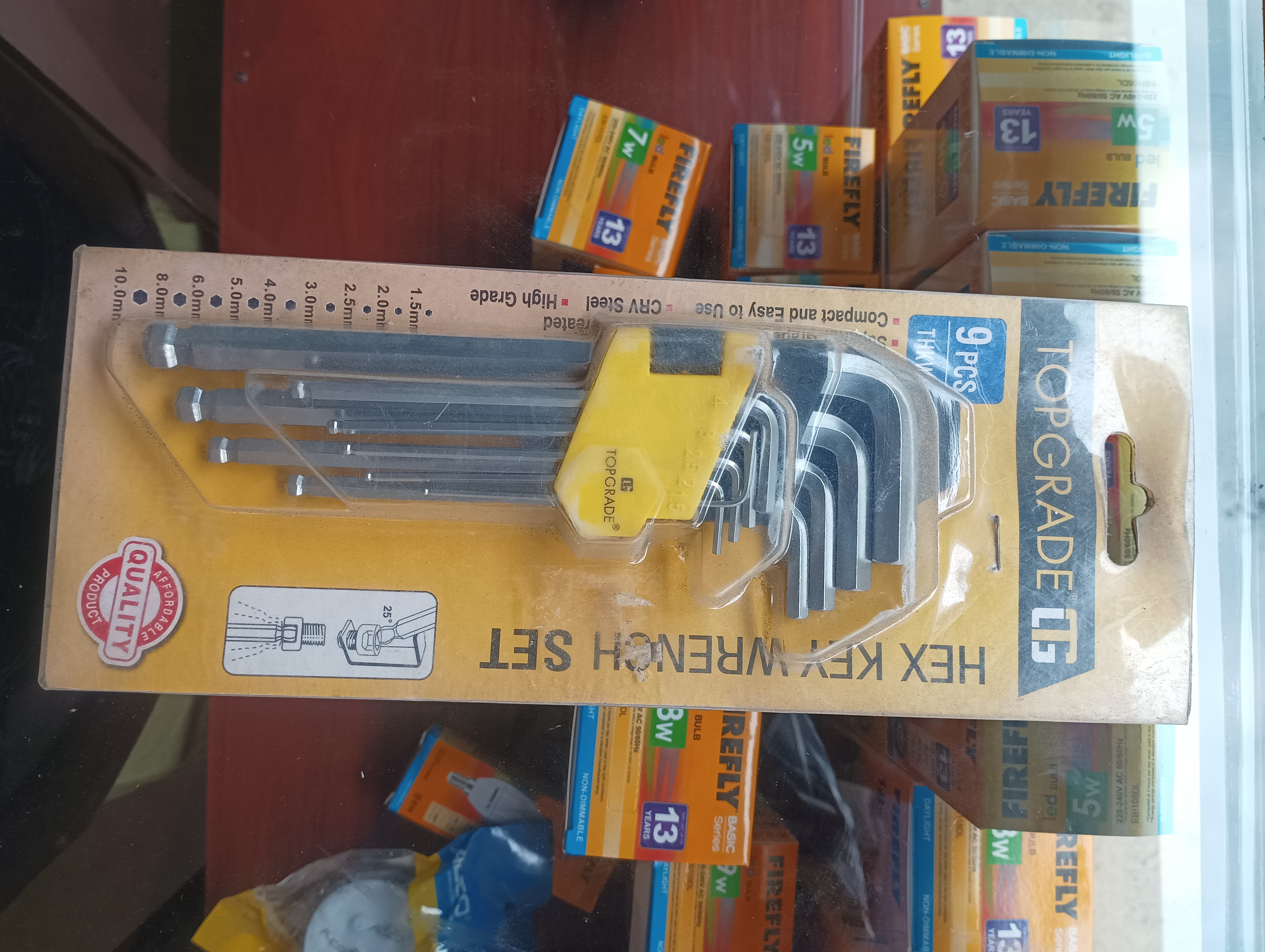 Topgrade Hex Key Wrench Set 9 pcs