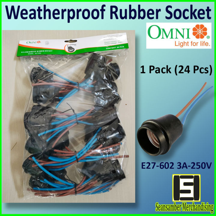 Omni Weather Proof Rubber Socket